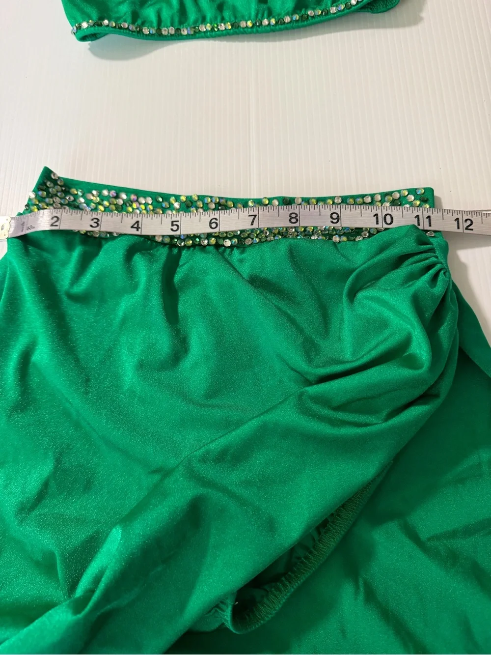 Kelle dance solo costume kelly green 2 piece custom color pop 4296 2877 SA adult